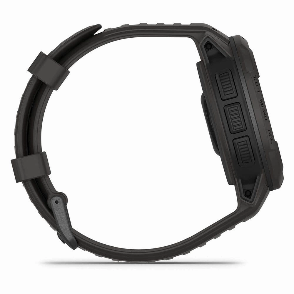 Garmin Instinct Crossover Solar  45mm Rugged Hybrid Smartwatch, Solar Charging, 70-Day Battery, GPS, SpO2 - Graphite