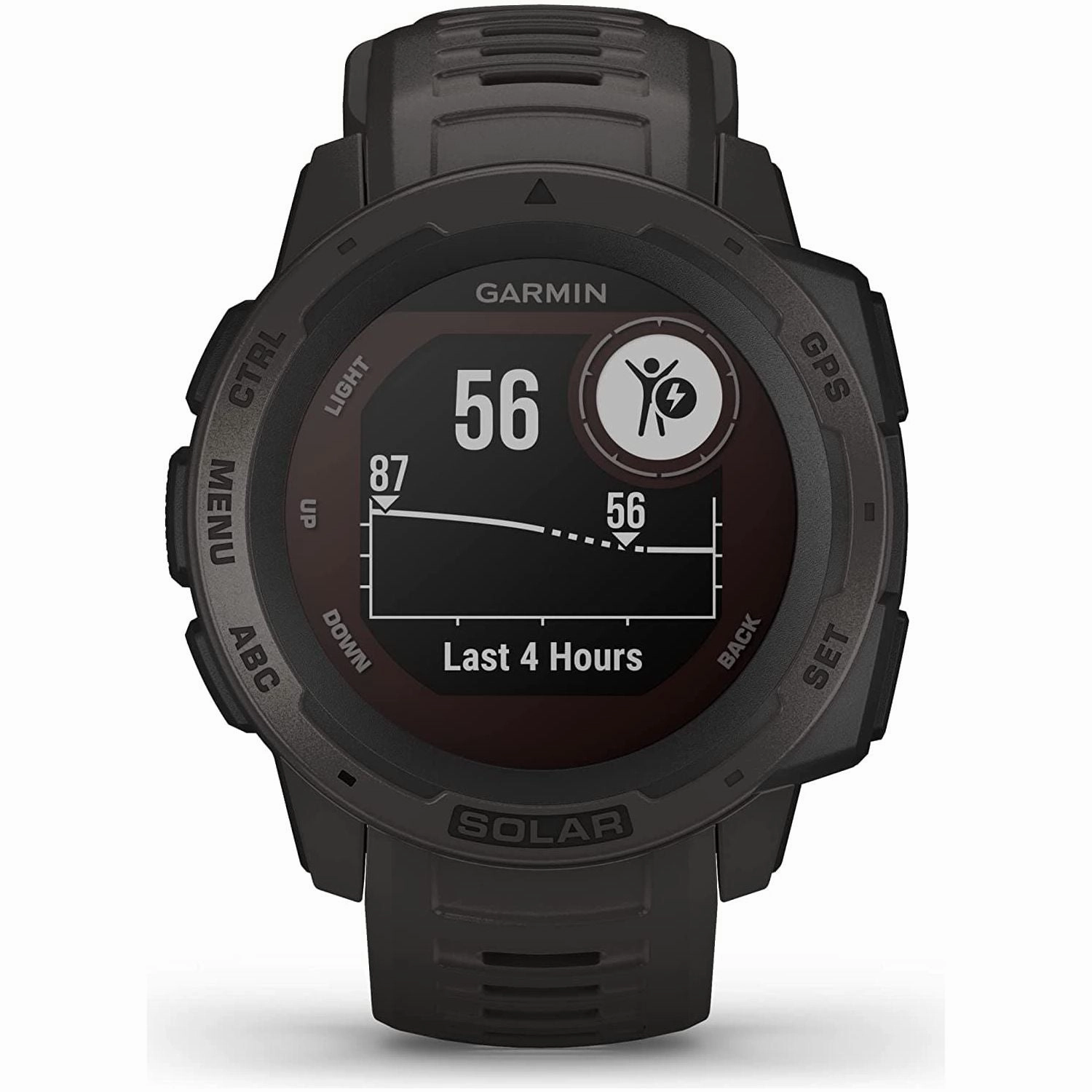 Garmin Instinct Solar GPS Smart Watch - Graphite Black