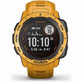 Garmin Instinct Solar, Solar-powered Rugged Outdoor Smartwatch, Built-in Sports Apps and Health Monitoring, Sunburst Yellow nintendo switch oled, nintendo switch deals, joy-con accessories