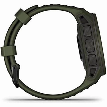 Garmin Instinct Solar Tactical, Solar-powered Rugged Outdoor Smartwatch with Tactical Features, Built-in Sports Apps and Health Monitoring - Moss Green