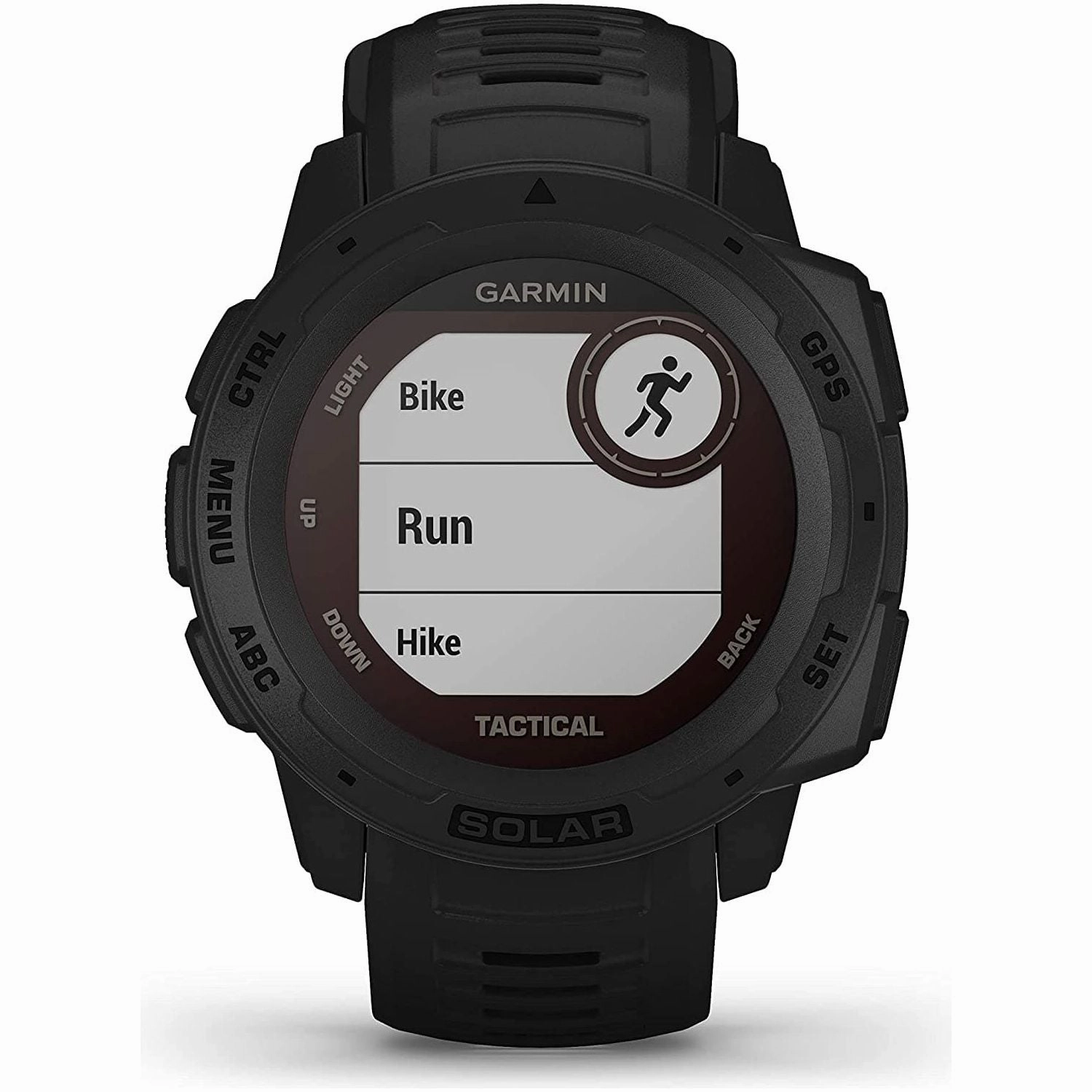 Garmin Instinct Solar Tactical, Solar-powered Rugged Outdoor Smartwatch with Tactical Features, Built-in Sports Apps and Health Monitoring, Black