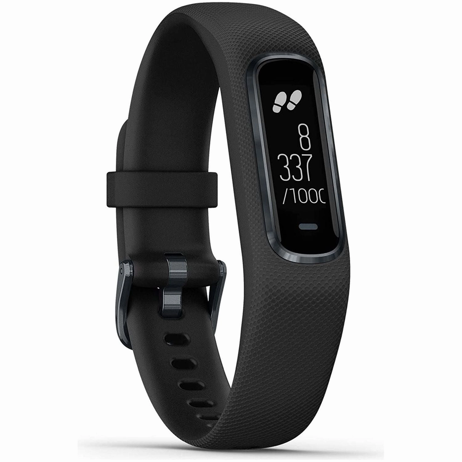 Garmin Large vivosmart 4 Smart Activity Tracker with Wrist-Based Heart Rate and Fitness Monitoring Tools - Black