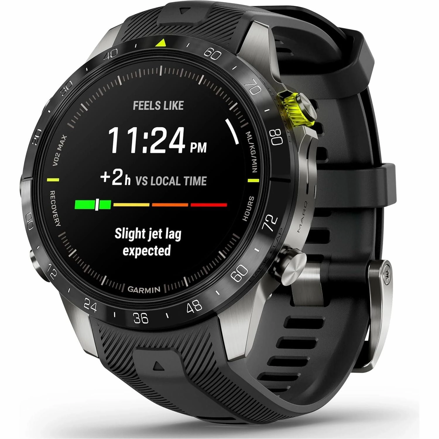 Garmin MARQ Athlete Gen 2 - 46mm Titanium Case, Black Bezel, Rubber Strap nintendo switch oled, nintendo switch deals, joy-con accessories