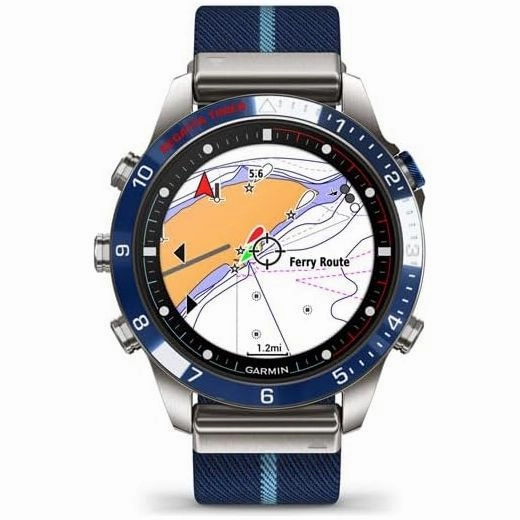 Garmin MARQ Captain Luxury Tool Watch - Advanced Nautical Features, Wind Speed, Tide, and Temperature Tracking