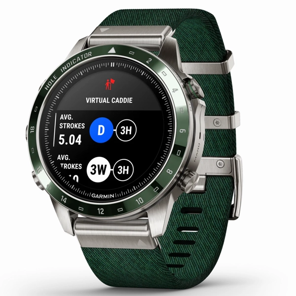 Garmin MARQ Golfer Gen 2 46mm Titanium Watch - Green Ceramic Bezel, Strap nintendo switch oled, nintendo switch deals, joy-con accessories