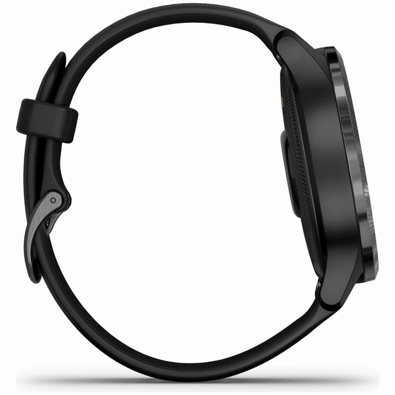 Garmin Venu Slate Stainless Steel Bezel with Black Case and Silicone Band