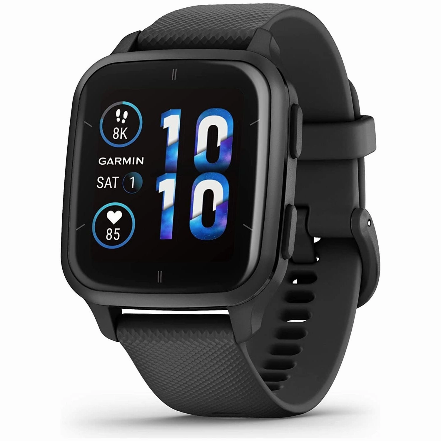 Garmin Venu Sq 2, AMOLED GPS Smartwatch, All-day Health Monitoring and Fitness Features, Music Storage, Sports Apps and More, Square Design Smartwatch with up to 11 days battery life, Black