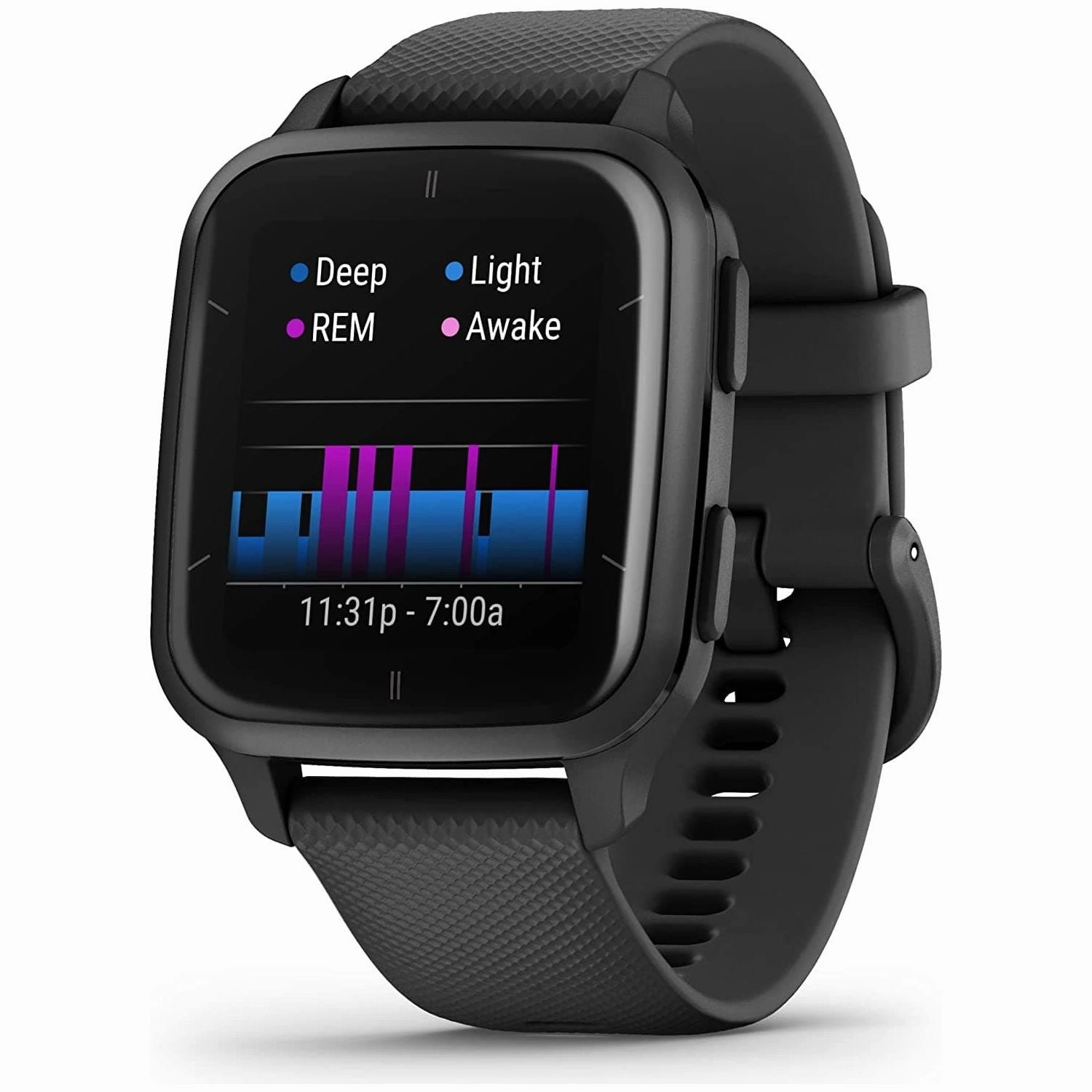 Garmin Venu Sq 2, AMOLED GPS Smartwatch, All-day Health Monitoring and Fitness Features, Music Storage, Sports Apps and More, Square Design Smartwatch with up to 11 days battery life, Black