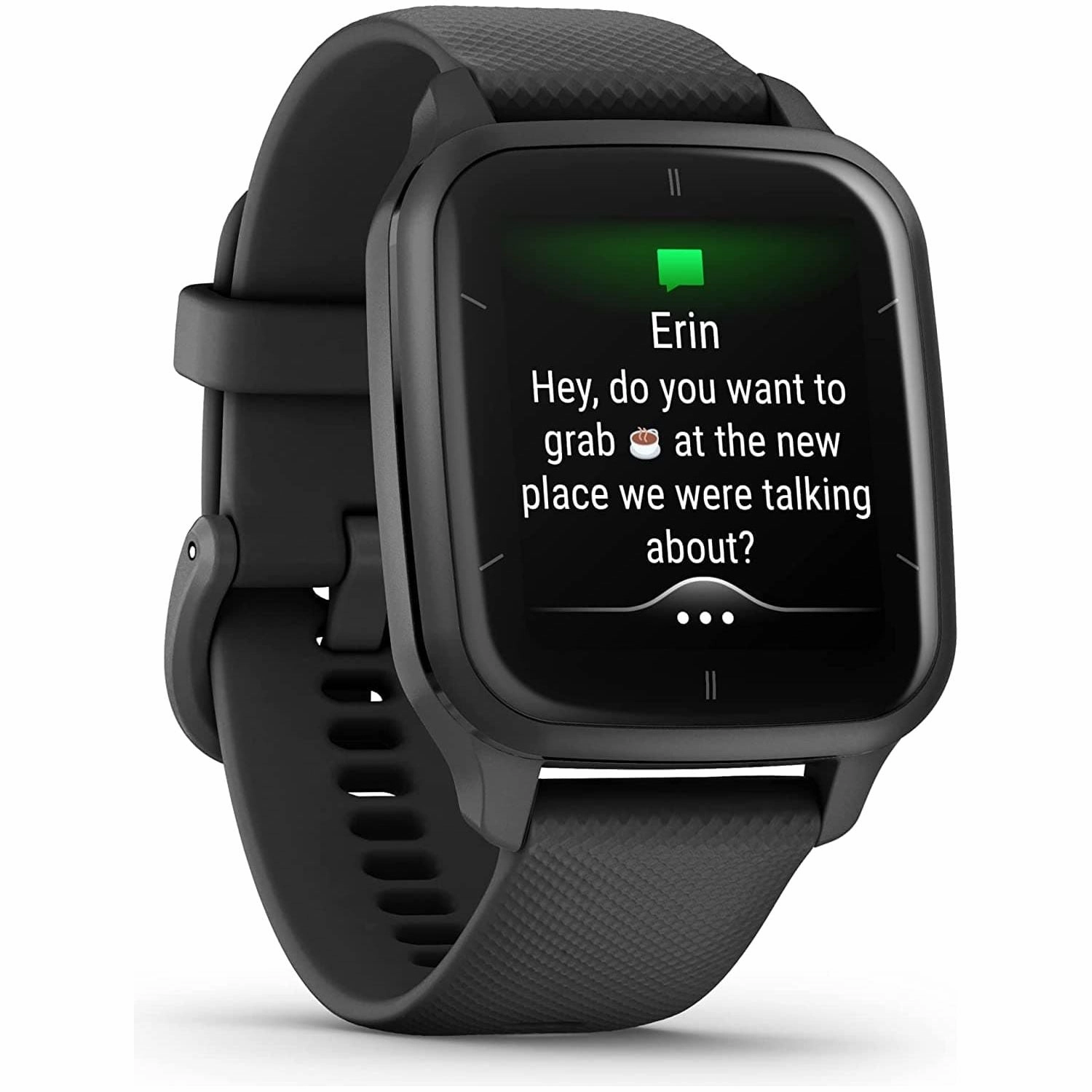 Garmin Venu Sq 2, AMOLED GPS Smartwatch, All-day Health Monitoring and Fitness Features, Music Storage, Sports Apps and More, Square Design Smartwatch with up to 11 days battery life, Black
