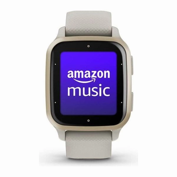 Garmin Venu Sq 2 Music - French Grey & Cream Gold
