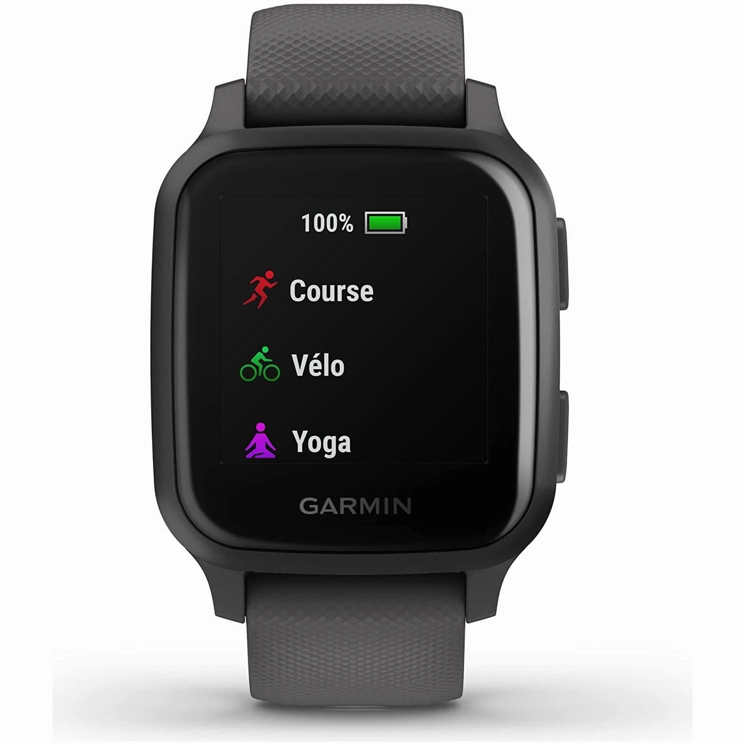 Garmin Venu Sq GPS Smartwatch with All-day Health Monitoring and Fitness Features, Built-in Sports Apps and More, Shadow Grey with Slate Bezel