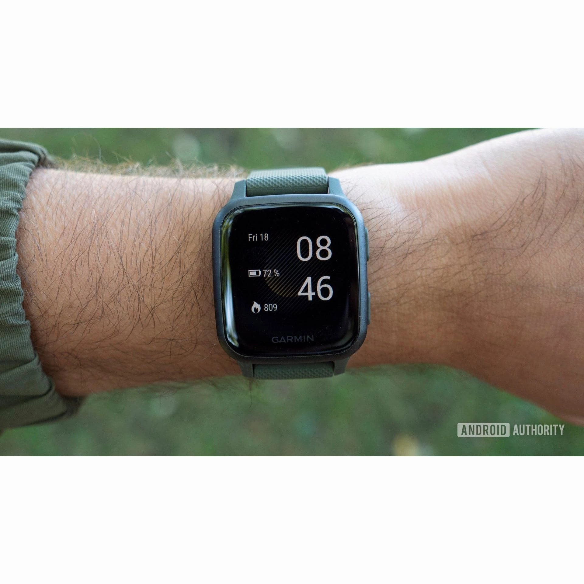 Garmin Venu Sq Music Edition Slate Aluminium Bezel with Black Case and Silicone Band