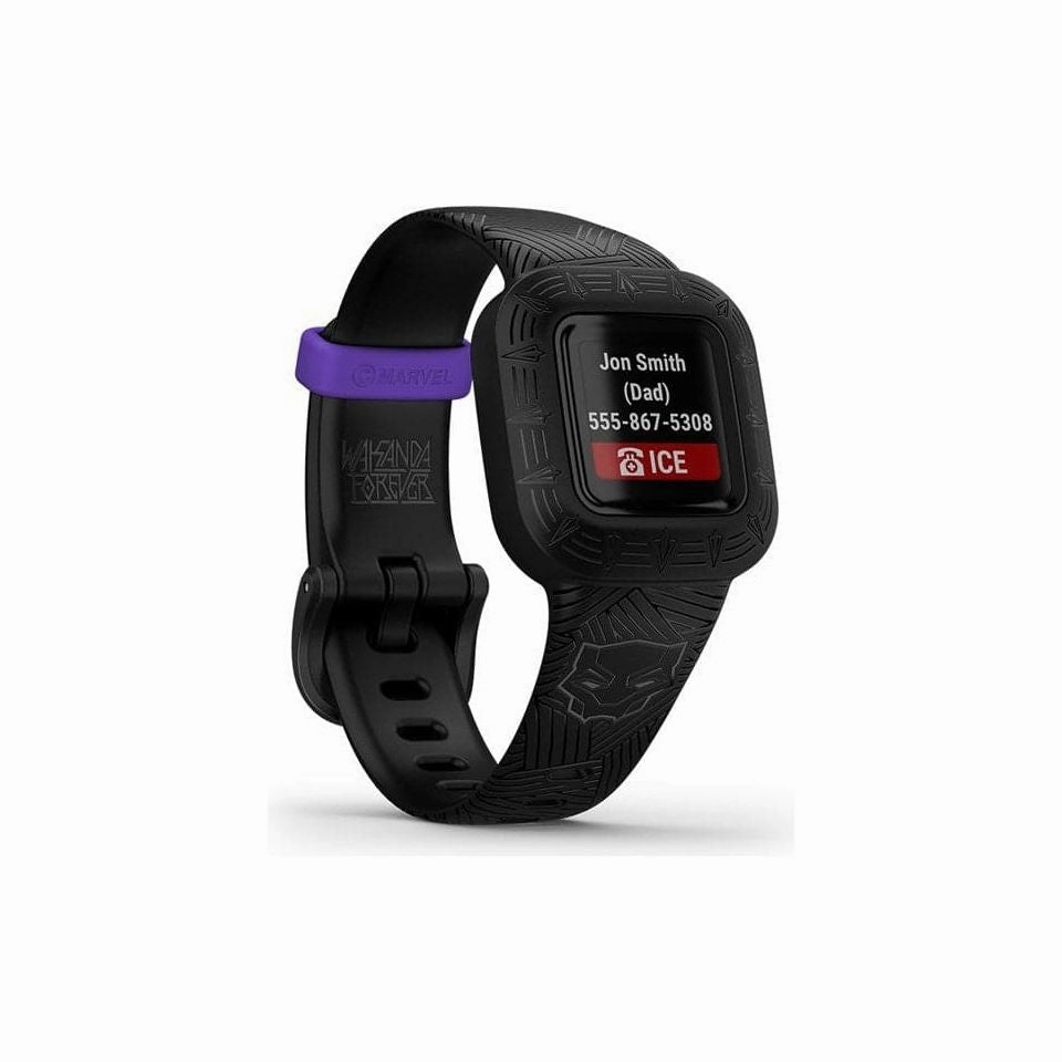 Garmin VIVO JR. 3- Kids Fitness Tracker | Black Panther edition
