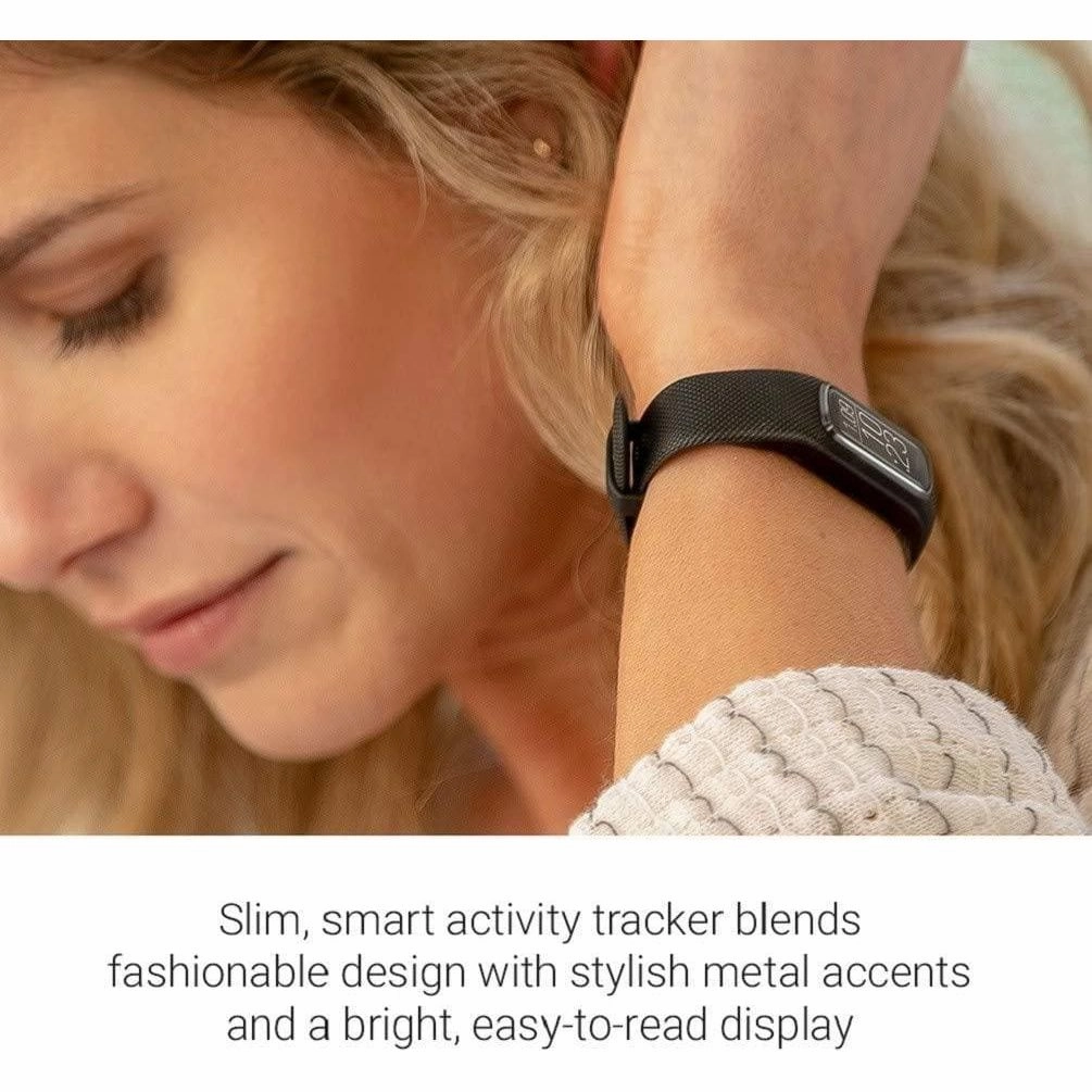 Garmin Vivosmart 4 Smart Activity Tracker with Wrist-Based Heart Rate and Fitness Monitoring Tools - Black (Small/Medium)