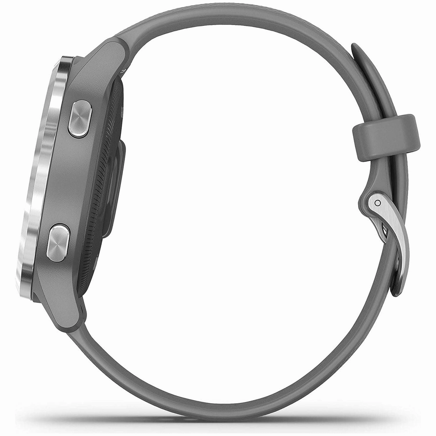 Garmin Vvoactive 4S, Smaller-Sized GPS Smartwatch, Features Music, Body Energy Monitoring, Animated Workouts, Pulse Ox Sensors and More, Powder Gray/Silver