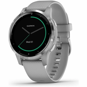 Garmin Vvoactive 4S, Smaller-Sized GPS Smartwatch, Features Music, Body Energy Monitoring, Animated Workouts, Pulse Ox Sensors and More, Powder Gray/Silver nintendo switch oled, nintendo switch deals, joy-con accessories