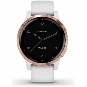 Garmin Vvoactive 4S, Smaller-Sized GPS Smartwatch, Features Music, Body Energy Monitoring, Animated Workouts, Pulse Ox Sensors and MORE, White/Rose Gold nintendo switch oled, nintendo switch deals, joy-con accessories