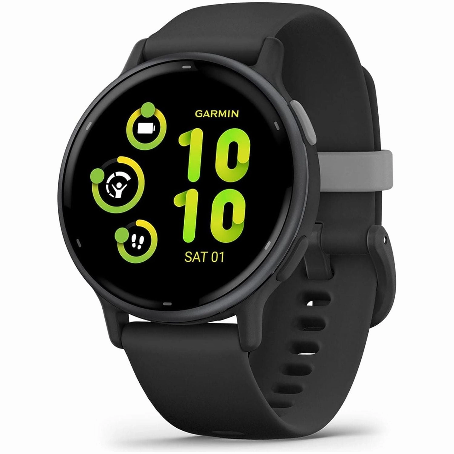 Garmin vvoactive 5 AMOLED GPS Smartwatch - Slate Aluminium Bezel with Black Case and Silicone Band xbox controllers, xbox headset wireless, xbox series games