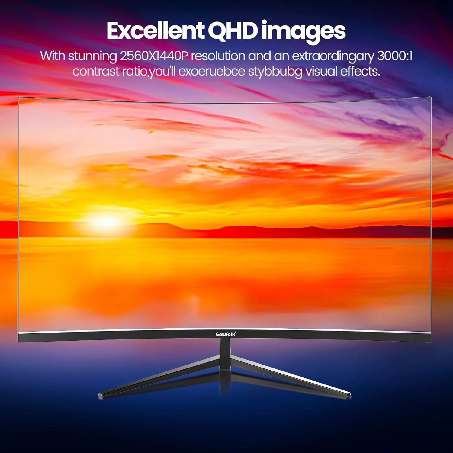 Gawfolk GF320A 32" FHD 75Hz LED Curved Gaming Monitor