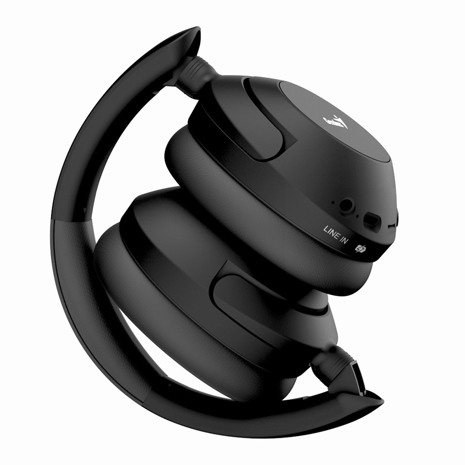 Genius HS-810BT Foldable Bluetooth 5.3 Headset  USB-C Fast Charging, Black