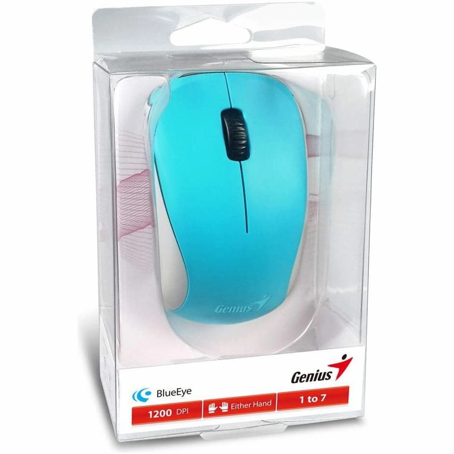 Genius NX 7000 Wireless Mouse 1200 DPI; 2.4 GHz - Blue-Eye Sensor - Blue