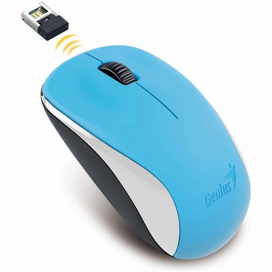 Genius NX 7000 Wireless Mouse 1200 DPI; 2.4 GHz - Blue-Eye Sensor - Blue