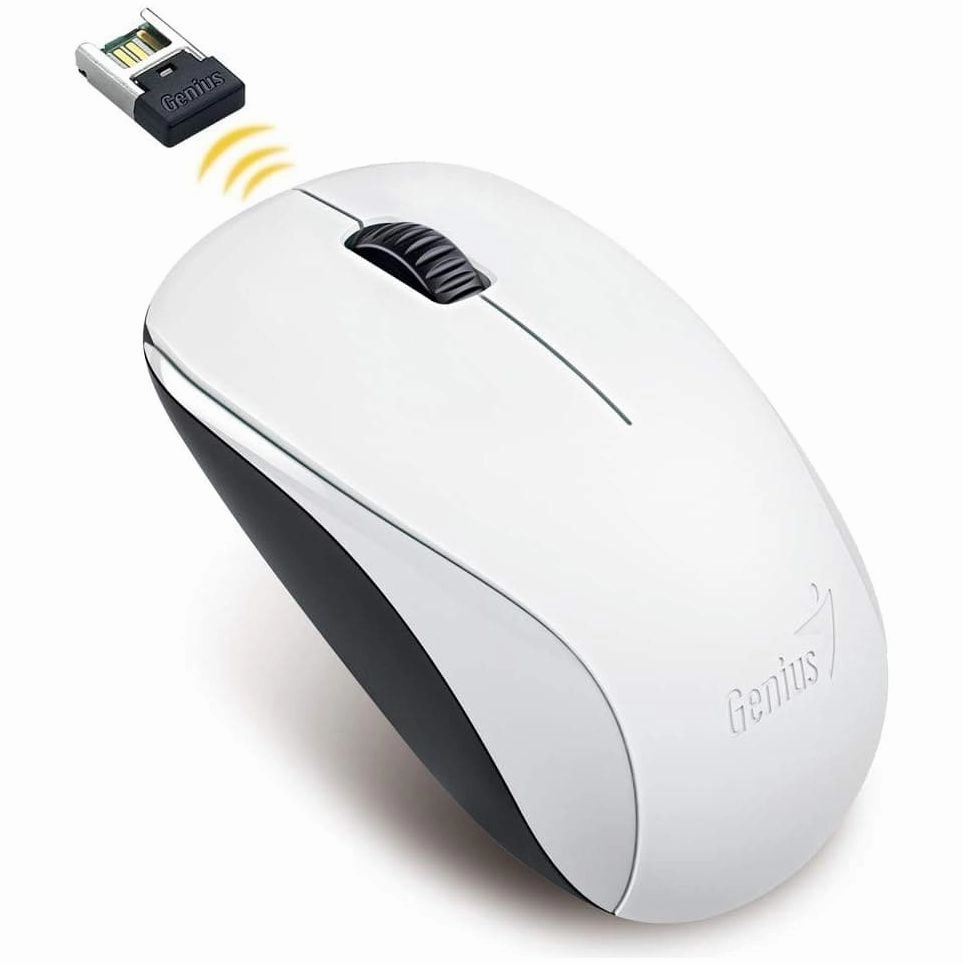 Genius NX 7000 Wireless Mouse 1200 DPI; 2.4 GHz - Blue-Eye Sensor - White