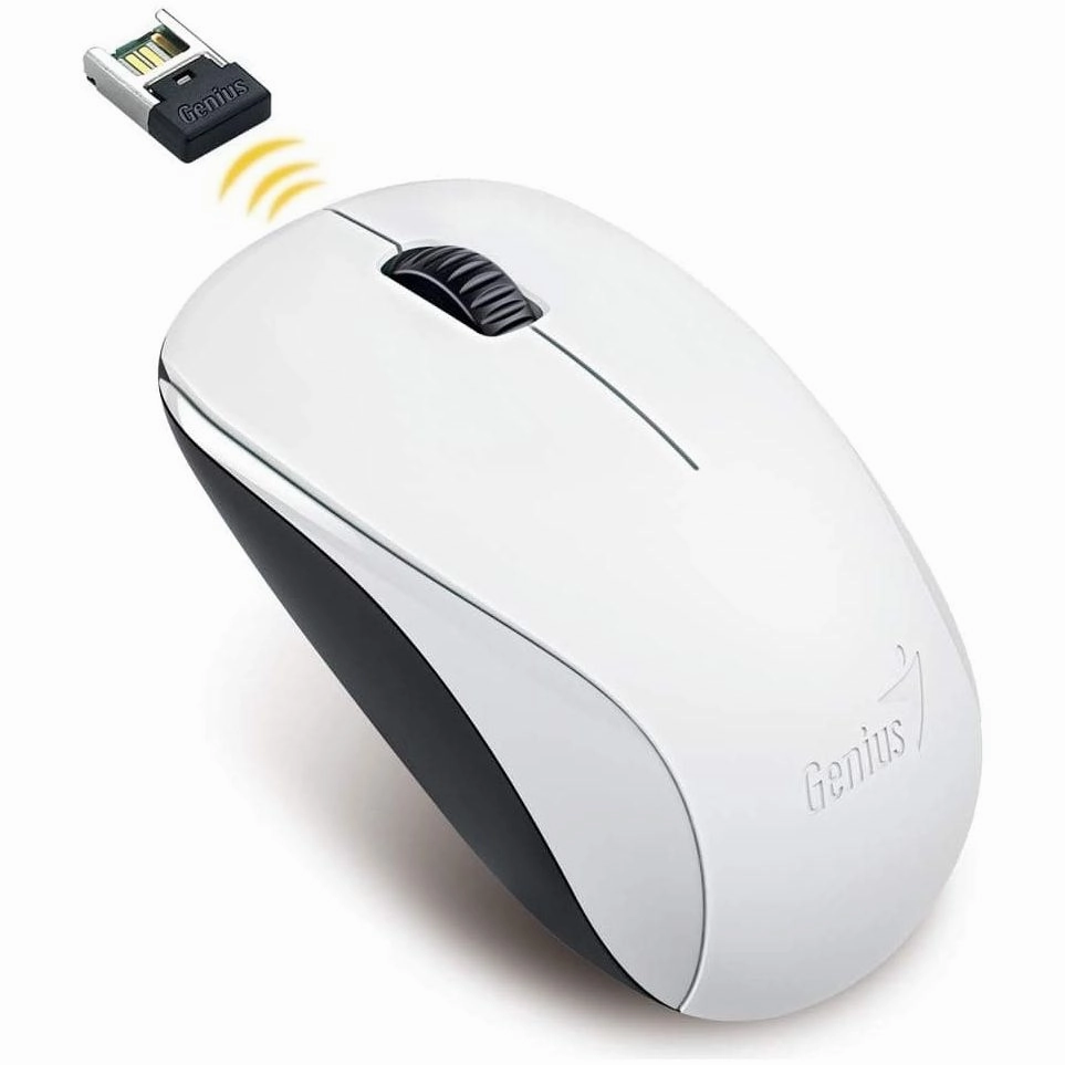 Genius NX 7000 Wireless Mouse 1200 DPI; 2.4 GHz - Blue-Eye Sensor - White