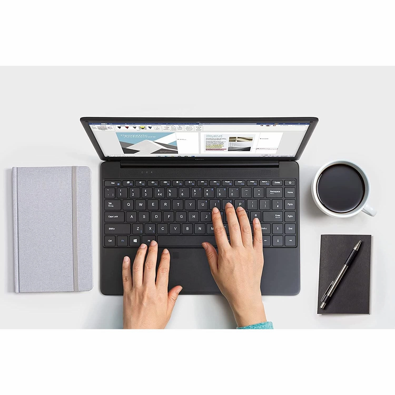 GEO Infinity GeoBook 540 14"- inch FHD Intel Core i5-10210U, 8GB RAM, 256GB SSD Fingerprint Reader - Black