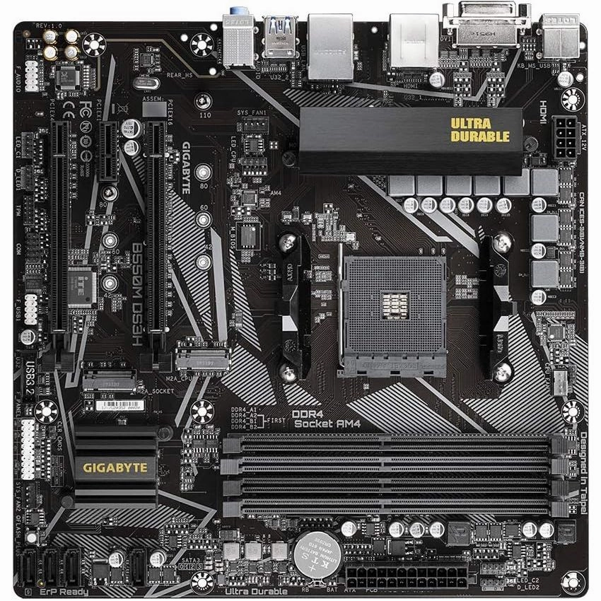 Gigabyte B550M DS3H Motherboard High-Performance AM4 Platform for AMD Ryzen