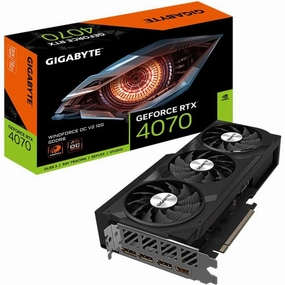 Gigabyte GeForce RTX 4070 WINDFORCE OC V2 12G Graphics Card C 12GB GDDR6, 192-bit, PCI-E 4.0, 2490MHz Core Clock, 3 x DisplayPort 1.4a, 1 x HDMI 2.1a, NVIDIA DLSS 3, GV-N4070WF3OCV2-12GD computing devices, pc accessories, cheap computer online