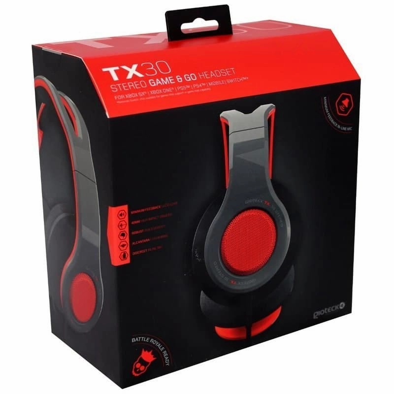 Gioteck TX30 Stereo Headset in Red