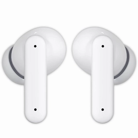Goodmans True Wireless lED Metallic Earphones ENC Clearcalls with 4 Mics - White earbuds and headphones, true wireless earbuds, noise cancelling earbuds