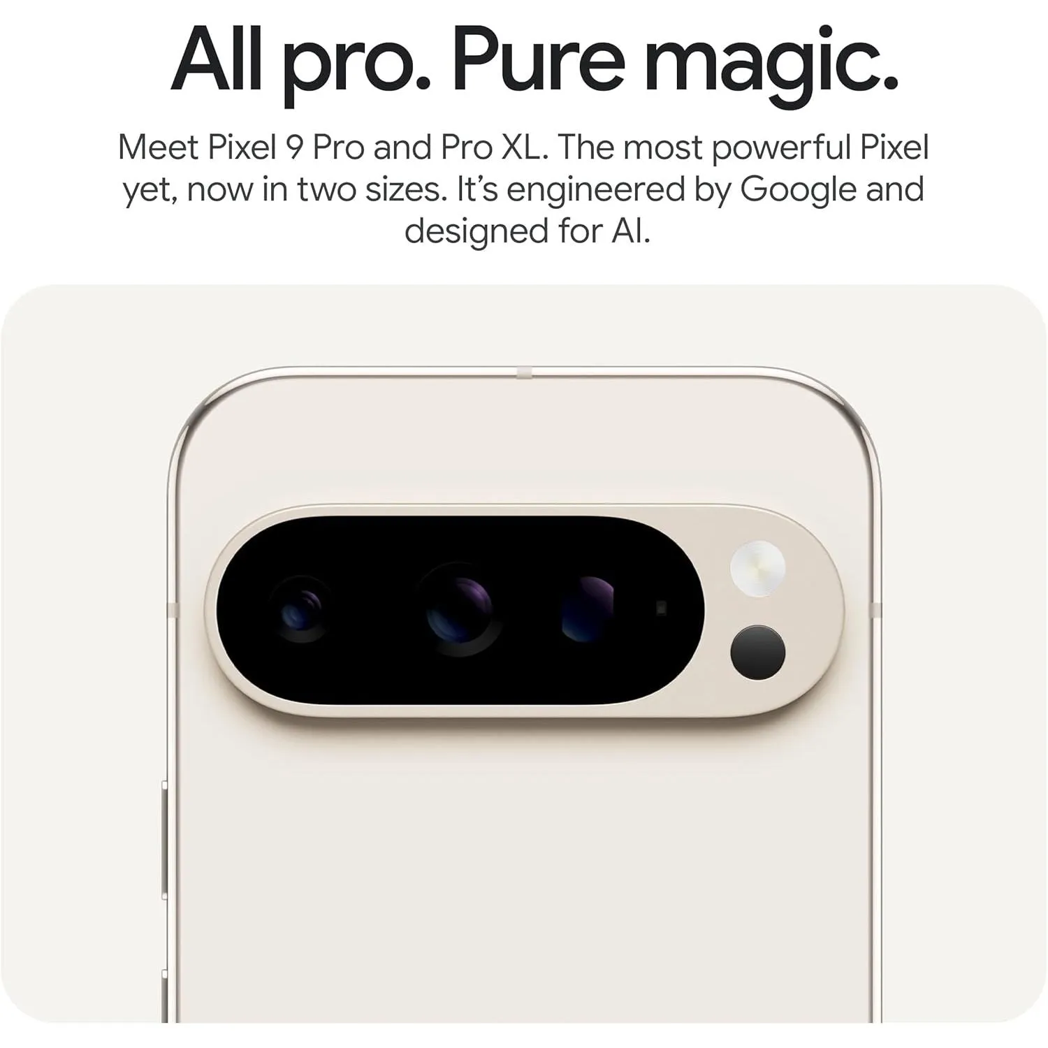 Google Pixel 9 Pro XL 128GB Porcelain Sim-Free Unlocked Mobile Phone