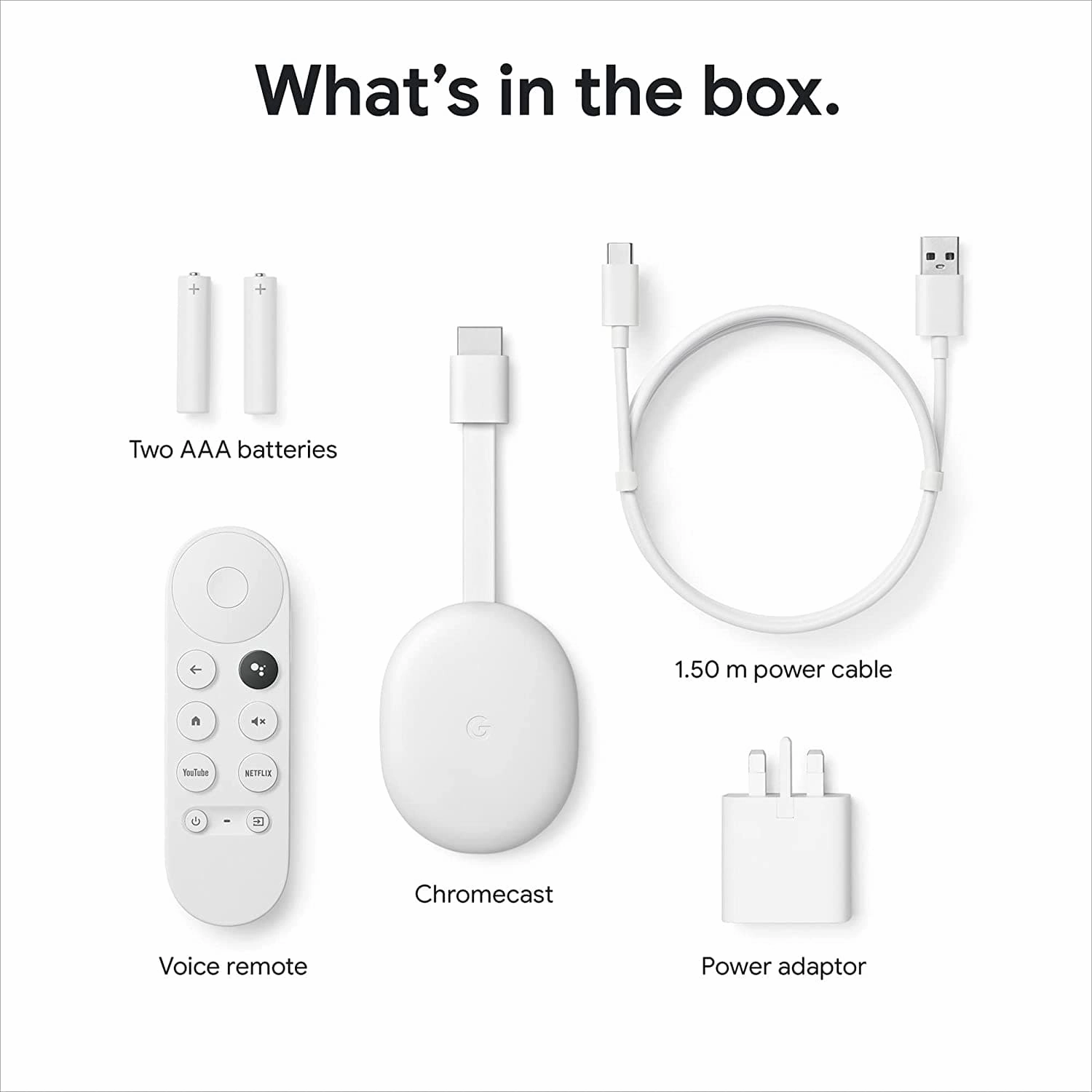 Google Chromecast With Google TV HD 2022 And Voice Remote
