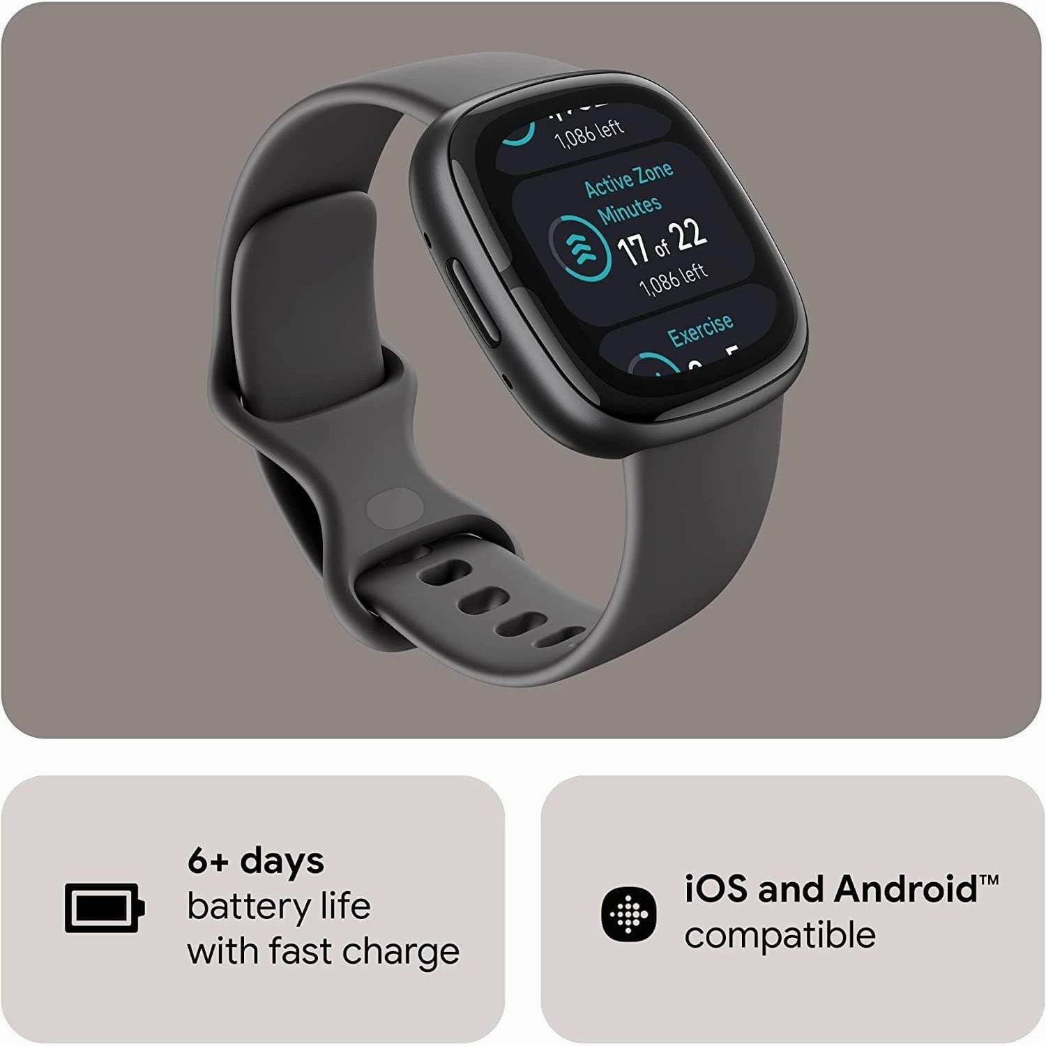 Google Fitbit Sense 2 Health and Fitness Smartwatch