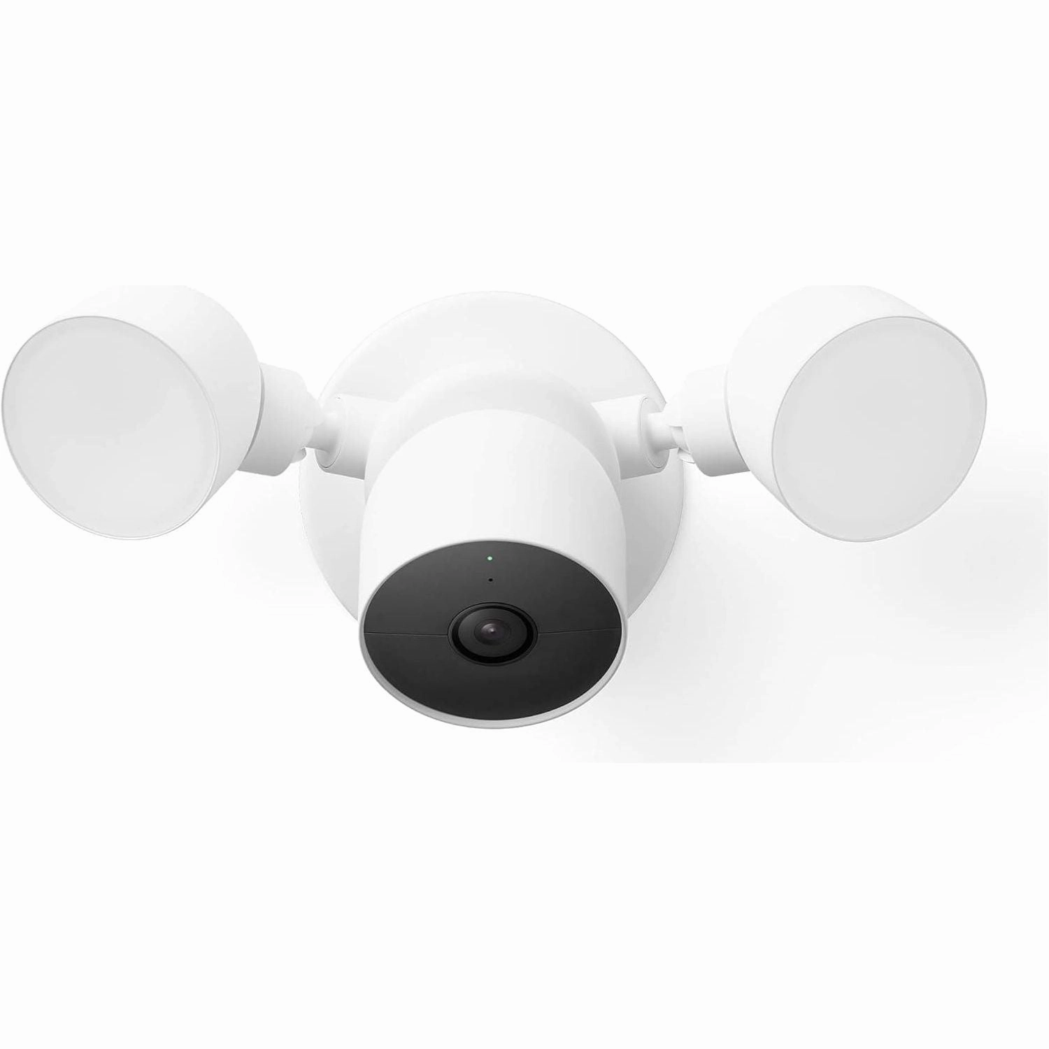 Google GPLE9 Nest Cam with Floodlight (Outdoor, Wired) Security Camera - Smart Home WiFi Camera, Snow