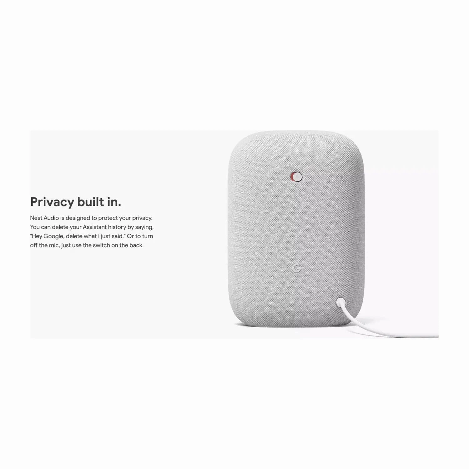 Google Nest Audio Smart Speaker - Chalk