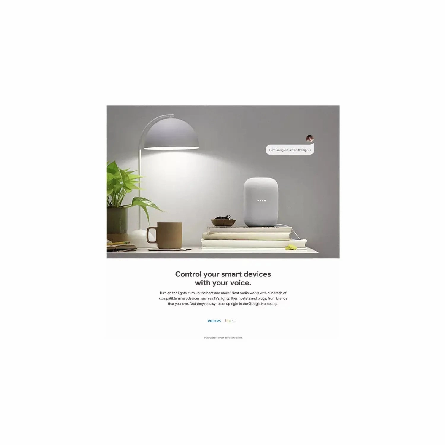 Google Nest Audio Smart Speaker - Chalk