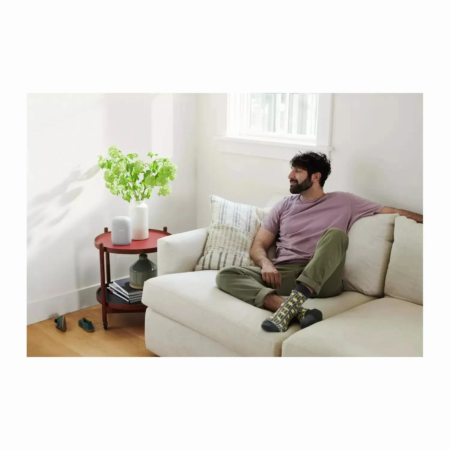 Google Nest Audio Smart Speaker - Chalk