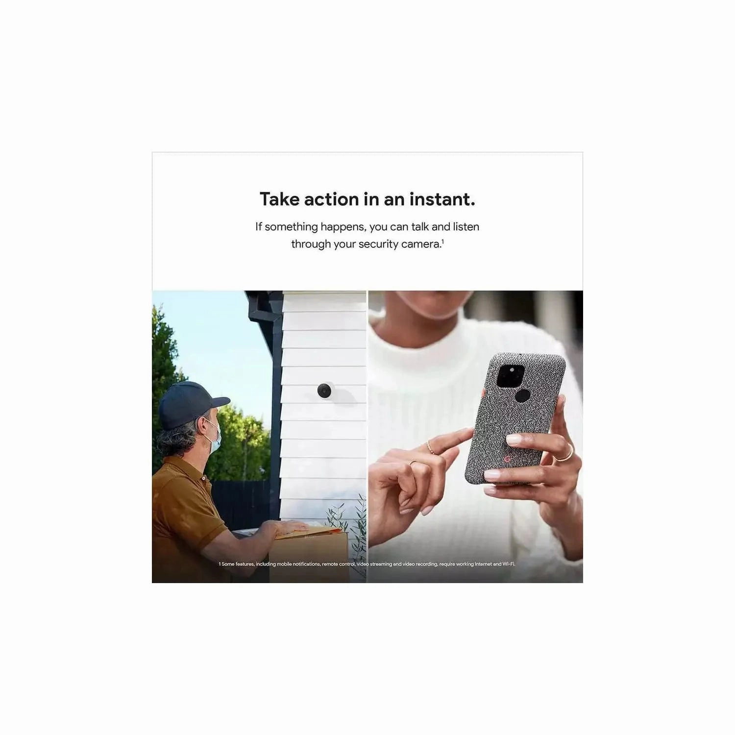 Google Nest Cam 2-Pack (Outdoor/Indoor, Battery)  Wireless Smart Home Security Camera, WiFi