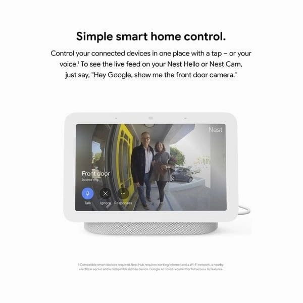 Google Nest Hub (2nd Gen) Smart Display 7inch