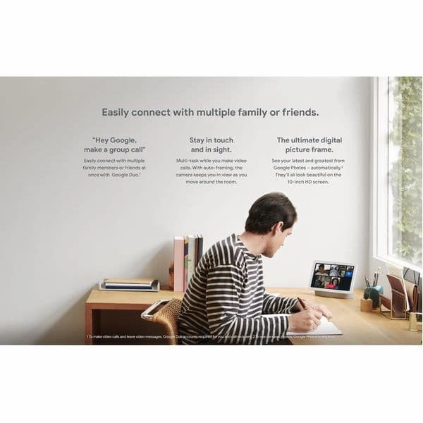 GOOGLE Nest Hub Max with Google Assistant - Charcoal GA00639-GB