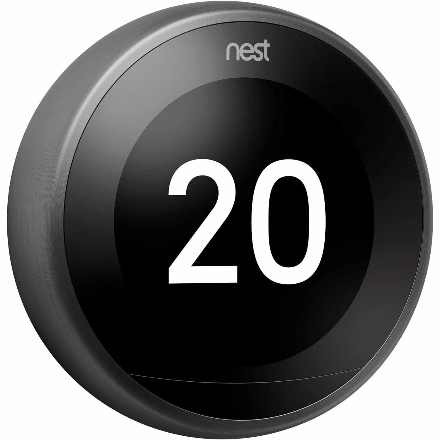 Google Nest Learning Thermostat 3rd Generation - Smart Energy-Saving Thermostat, Black