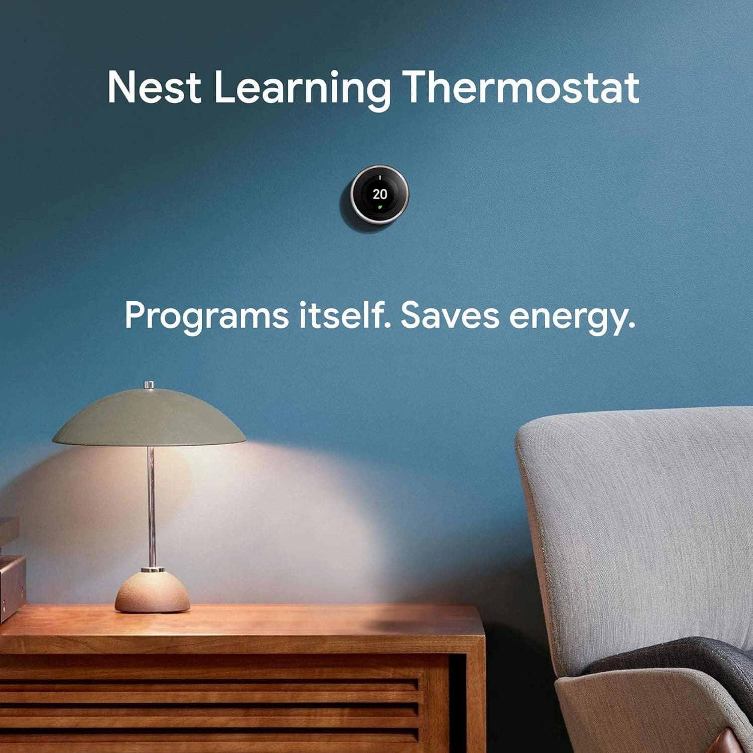 Google Nest Learning Thermostat 3rd Generation - Smart Energy-Saving Thermostat, Copper