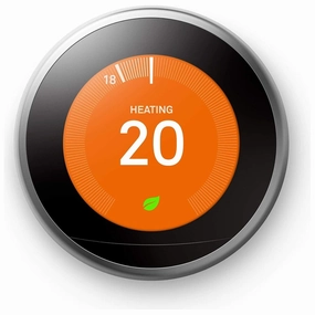 Google Nest Learning Thermostat 3rd Generation, Stainless Steel - Smart Thermostat - A Brighter Way To Save Energy xbox console, buy xbox series x, xbox accessories online