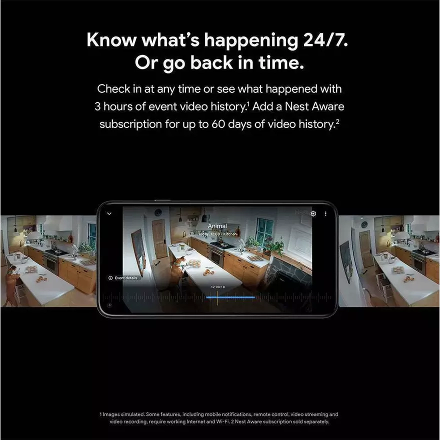 Google Nest Security Camera Indoor or Outdoor (Battery)