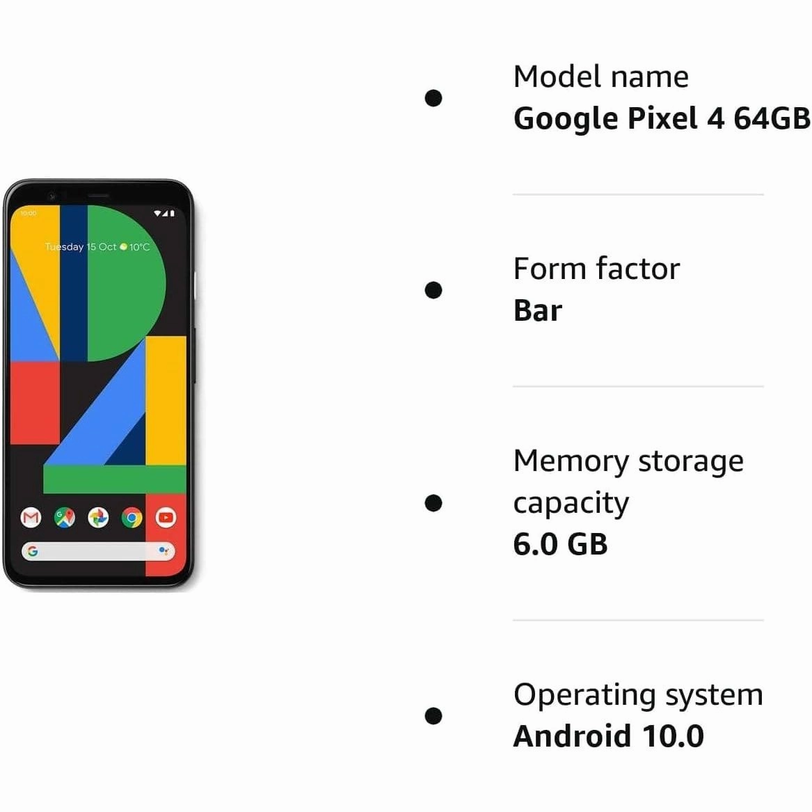 Google Pixel 4 64GB Just Black - Unlocked