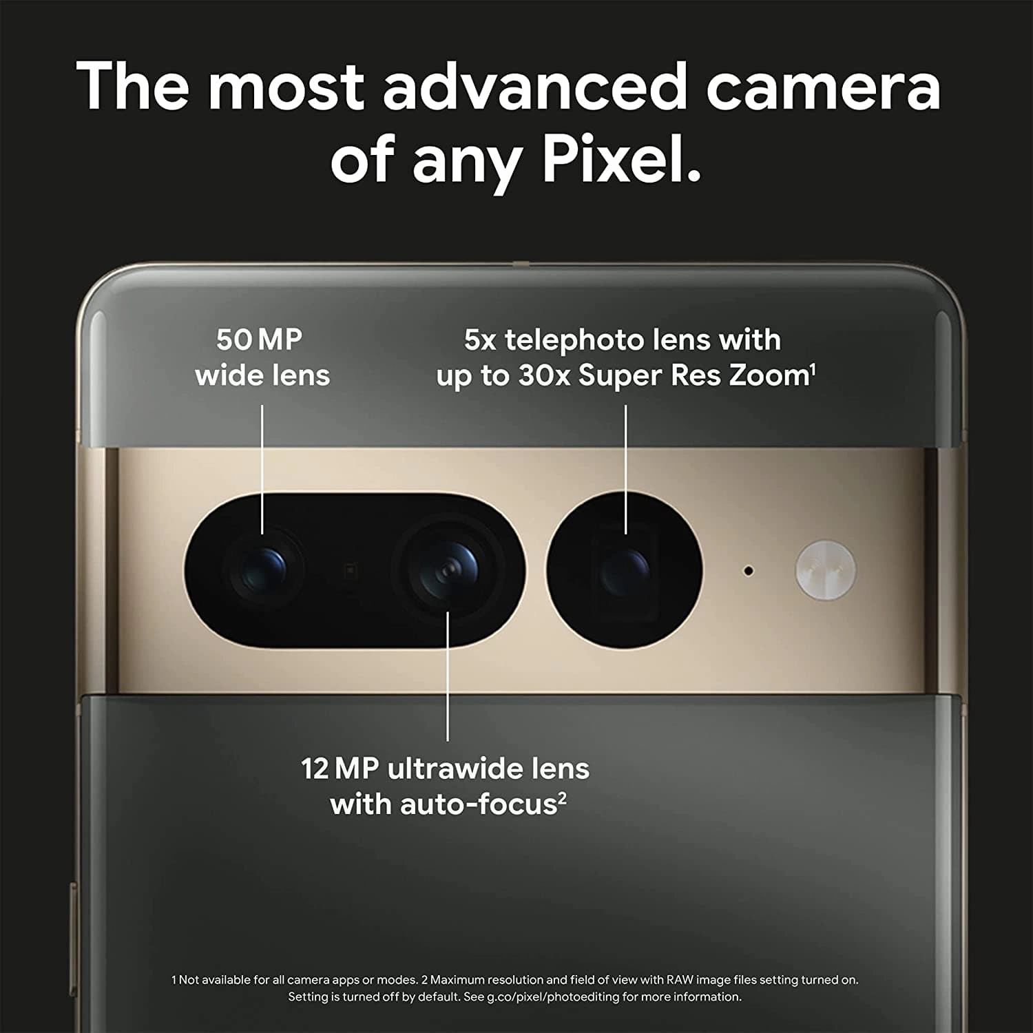Google Pixel 7 Pro  Unlocked Android 5G smartphone with telephoto lens, wide-angle lens and 24-hour battery  128GB  Hazel