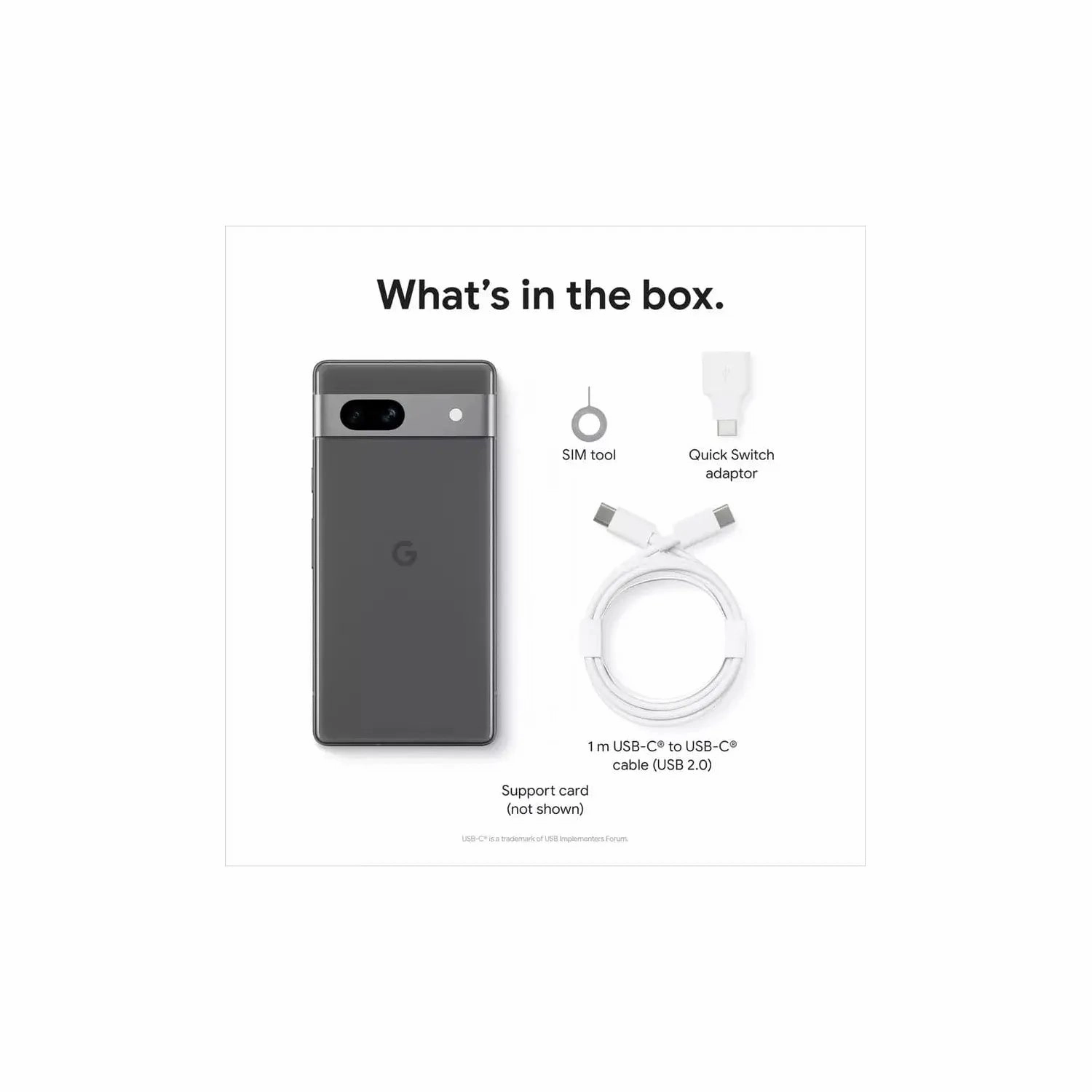 Google Pixel 7a 5G 128GB Charcoal SIM-Free Unlocked Mobile Phone